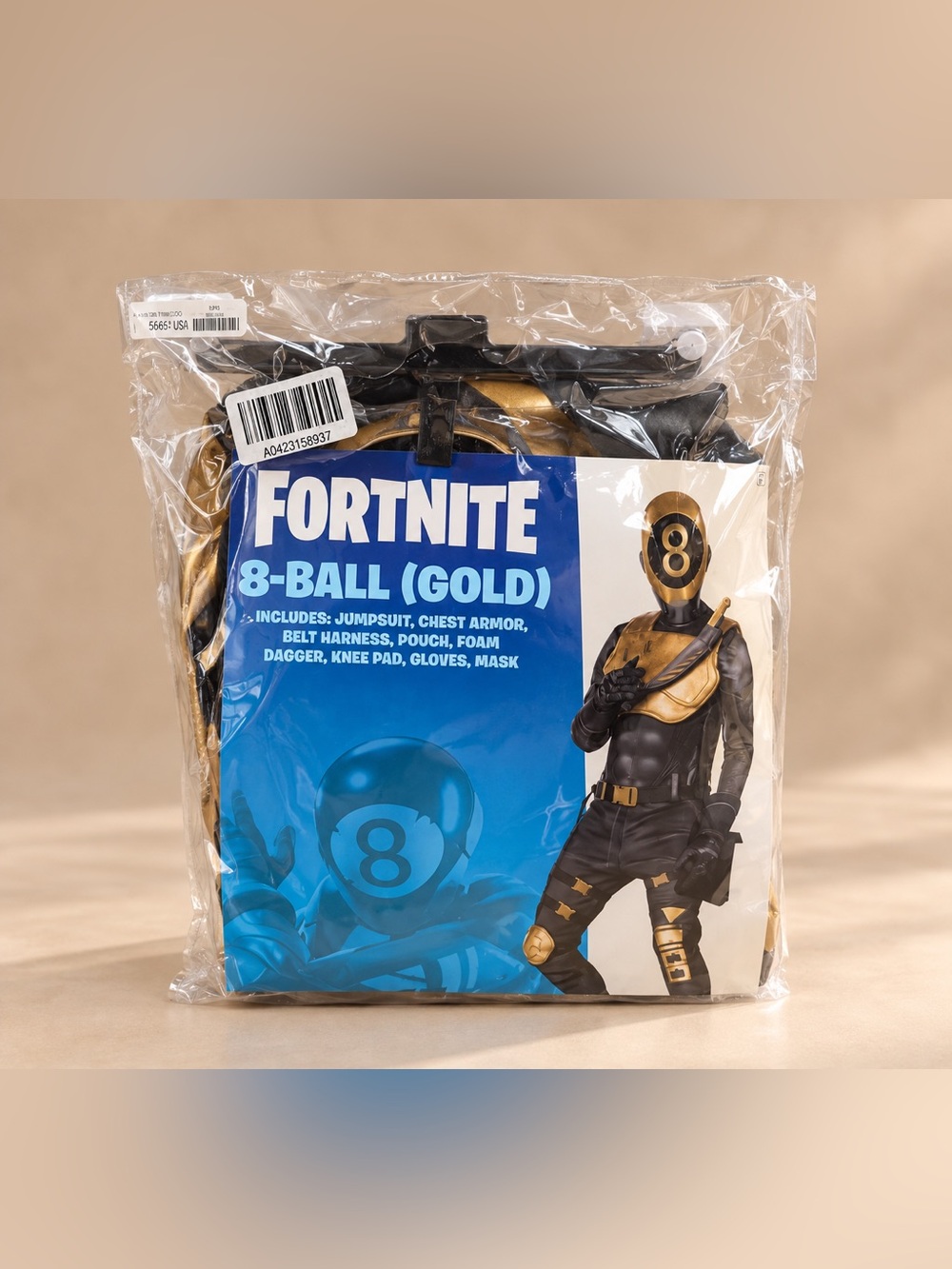Fortnite 8-Ball Gold Youth M Halloween Costume